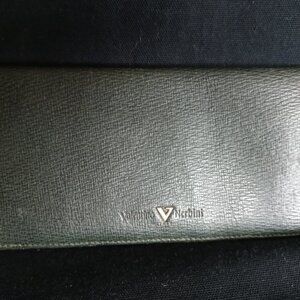 VTG Valentino Nerbini Made in Italy Forest Green Long Leather Wallet